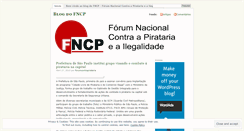 Desktop Screenshot of forumcontrapirataria.wordpress.com