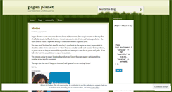 Desktop Screenshot of paganplanet.wordpress.com