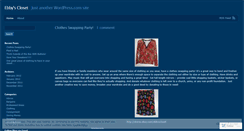 Desktop Screenshot of ebbyscloset.wordpress.com