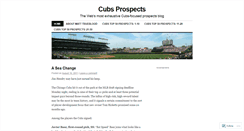 Desktop Screenshot of cubsprospects.wordpress.com