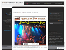 Tablet Screenshot of forumsulmineirodecultura.wordpress.com