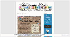 Desktop Screenshot of enchantedstudioscraps.wordpress.com