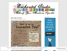 Tablet Screenshot of enchantedstudioscraps.wordpress.com