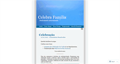 Desktop Screenshot of celebrafamilia.wordpress.com