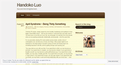 Desktop Screenshot of handokoluo.wordpress.com
