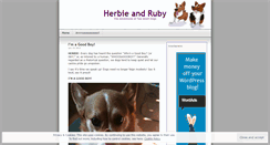 Desktop Screenshot of herbieandruby.wordpress.com