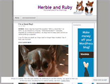 Tablet Screenshot of herbieandruby.wordpress.com