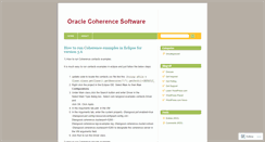 Desktop Screenshot of coherencesoftware.wordpress.com