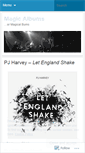 Mobile Screenshot of magicalbums.wordpress.com