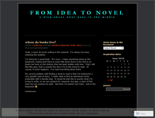 Tablet Screenshot of idea2novel.wordpress.com