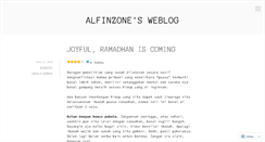 Desktop Screenshot of alfinzone.wordpress.com