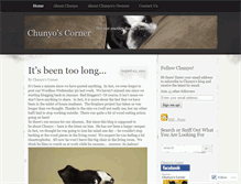 Tablet Screenshot of chunyoscorner.wordpress.com