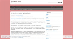 Desktop Screenshot of dudanskesprog.wordpress.com