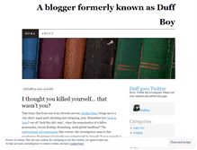 Tablet Screenshot of duffboy.wordpress.com