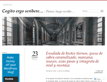 Tablet Screenshot of cogitoergoscribere.wordpress.com