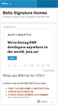 Mobile Screenshot of bellasignaturehomesllc.wordpress.com