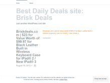 Tablet Screenshot of briskdeals.wordpress.com