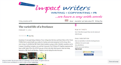 Desktop Screenshot of impactwriters.wordpress.com
