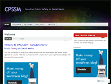 Tablet Screenshot of cpssm.wordpress.com