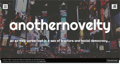 Desktop Screenshot of anothernovelty.wordpress.com