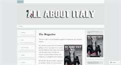 Desktop Screenshot of allaboutitalymagazine.wordpress.com