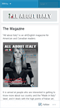 Mobile Screenshot of allaboutitalymagazine.wordpress.com