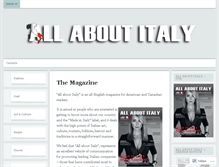 Tablet Screenshot of allaboutitalymagazine.wordpress.com