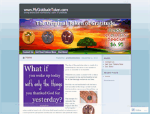 Tablet Screenshot of gratitudetoken.wordpress.com