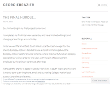 Tablet Screenshot of georgiebrazier.wordpress.com