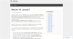 Desktop Screenshot of 18januar.wordpress.com