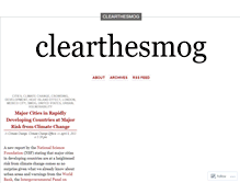 Tablet Screenshot of clearthesmog.wordpress.com