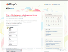 Tablet Screenshot of divyanarayanan.wordpress.com