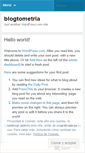 Mobile Screenshot of blogtometria.wordpress.com