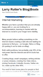 Mobile Screenshot of larryrutter.wordpress.com