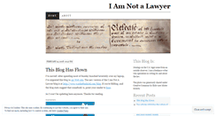 Desktop Screenshot of iamnotalawyer.wordpress.com