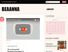 Tablet Screenshot of beaanna.wordpress.com