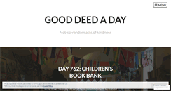 Desktop Screenshot of gooddeedaday.wordpress.com