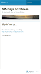 Mobile Screenshot of 365daysoffitness.wordpress.com