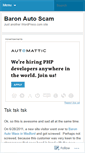 Mobile Screenshot of baronautoscam.wordpress.com