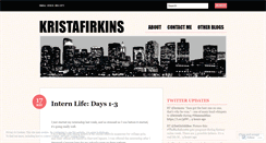 Desktop Screenshot of kristafirkins.wordpress.com