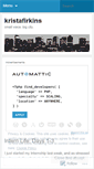 Mobile Screenshot of kristafirkins.wordpress.com