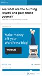 Mobile Screenshot of burningissues.wordpress.com