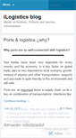Mobile Screenshot of ilogistics.wordpress.com