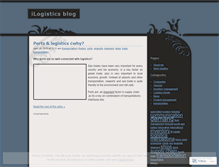 Tablet Screenshot of ilogistics.wordpress.com