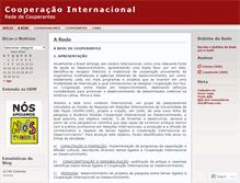 Tablet Screenshot of cooperacaointernacional.wordpress.com