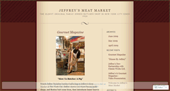 Desktop Screenshot of jeffreysmeatmarketblog.wordpress.com