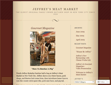 Tablet Screenshot of jeffreysmeatmarketblog.wordpress.com