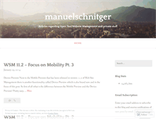 Tablet Screenshot of manuelschnitger.wordpress.com