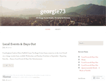 Tablet Screenshot of georgie73.wordpress.com