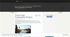 Desktop Screenshot of flaircreativeservices.wordpress.com